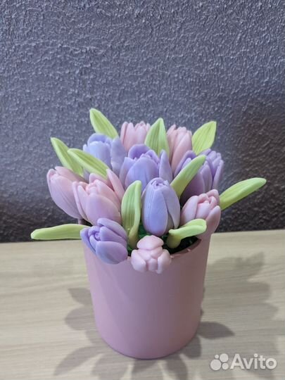 Мыльные букеты ручной работы