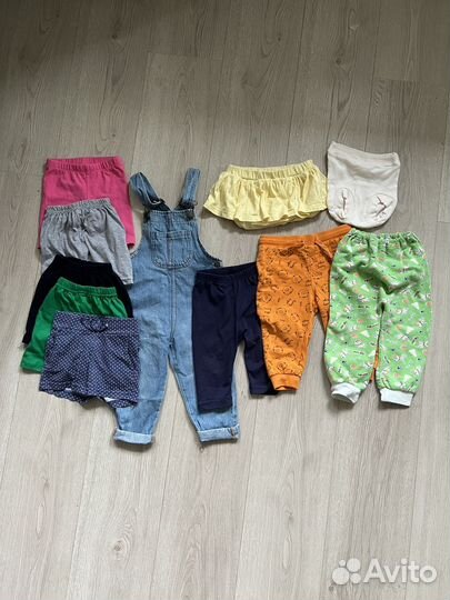 Пакет вещей на девочку р.68-80