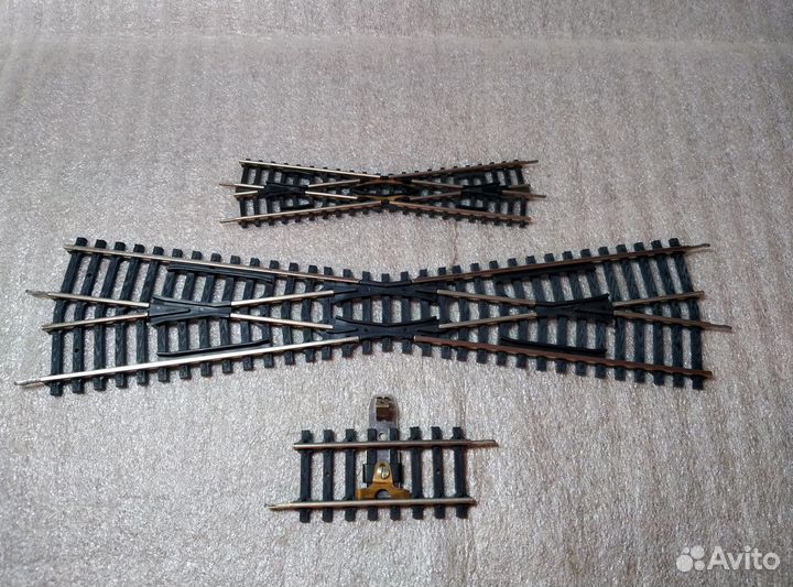 Железная дорога. Piko H0, N. рельсы, крест