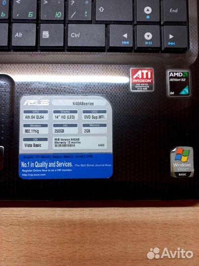 Ноутбук Asus K40AB