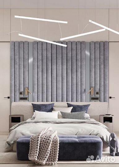 Мягкое изголовье - идеальное дополнение в интерьер