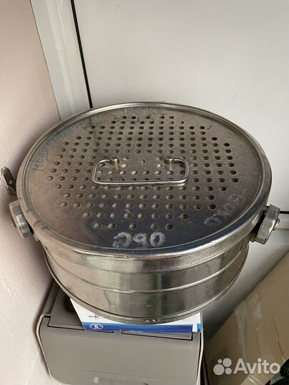 Бикса медицинская, б/у. Нержавейка