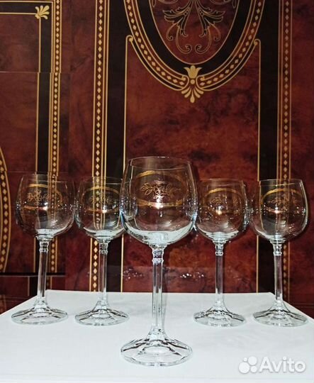 Фужеры бокалы Богемия