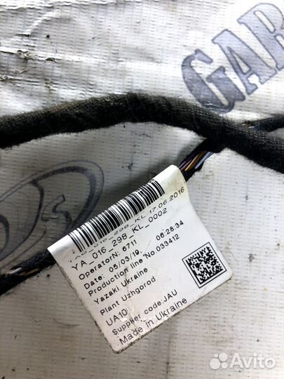 Проводка задней правой двери Volkswagen Polo 5