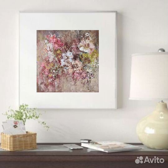 Картина маслом цветы