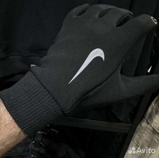 Nike перчатки с рефлективом