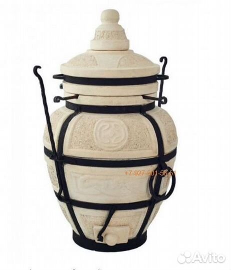 Тандыр Есаул 29/82 см с откидной крышкой