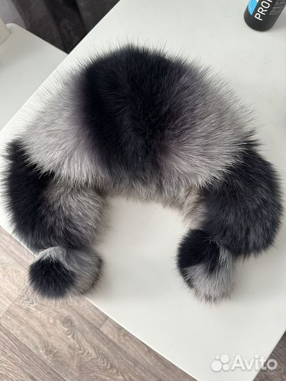 Шапка ушанка из песца