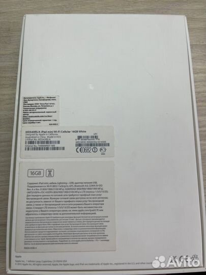 iPad mini wi fi cellular 16 gb