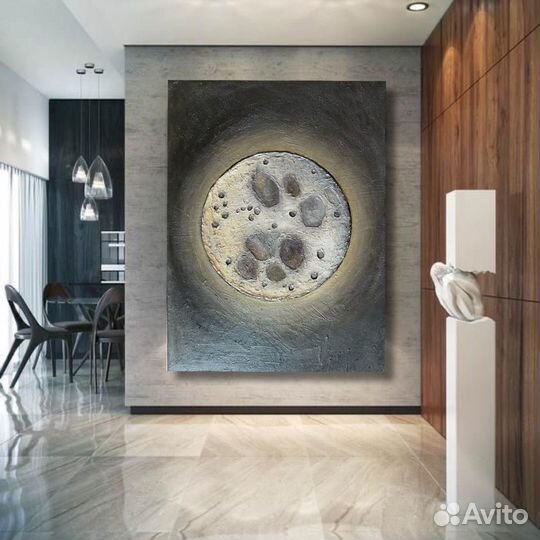 Интерьерная картина на холсте акрил луна