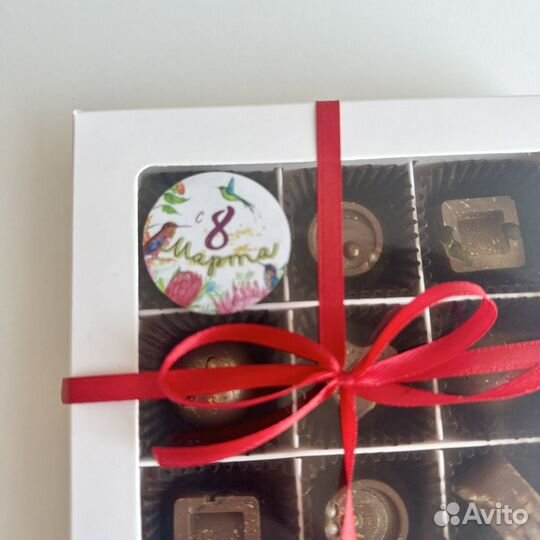 Конфеты из молочного шоколада (9шт) 8 марта