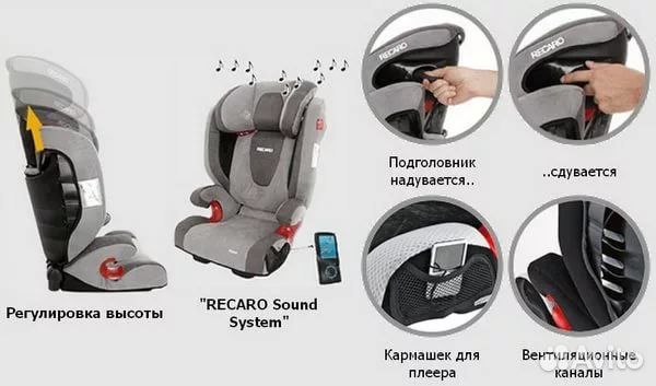 Recaro Monza Nova 2,переходник(шнур) для плеера