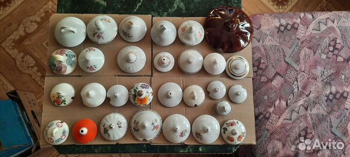 Крышки от сахарниц и чайников