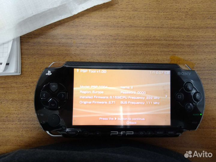 Sony PSP 1004 Fat прошитая