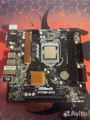 Intel core i5 7400 с материнской платой h110m объявление продам