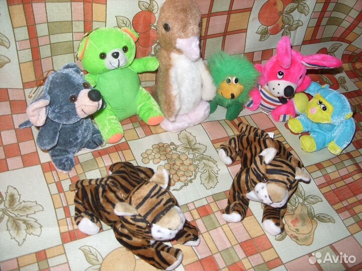 Игрушки мягкие за 2 шт