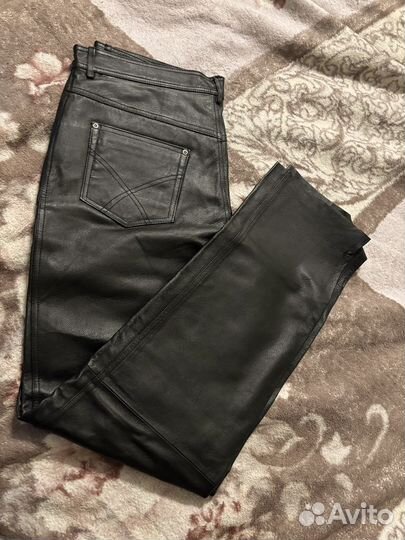 Новые кожаные штаны 54 р-р