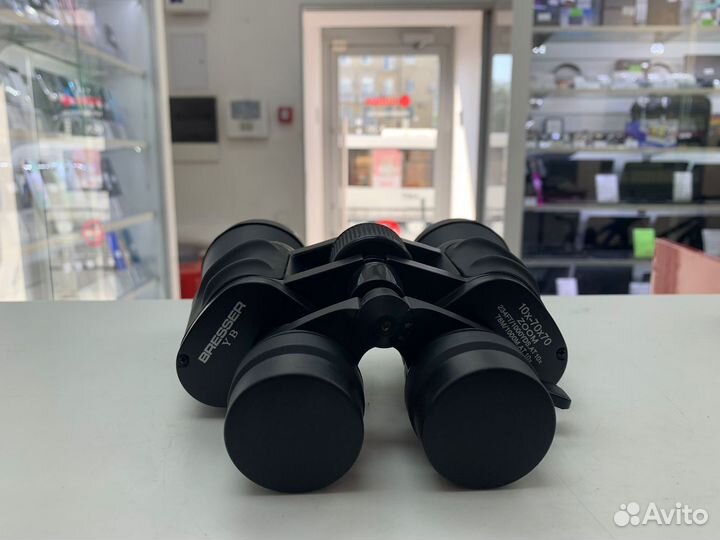 Бинокль, bresser 10x-70x70