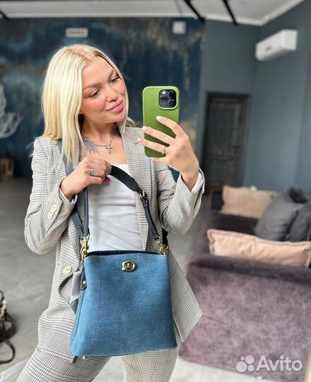 Сумка coach denim 2 размера