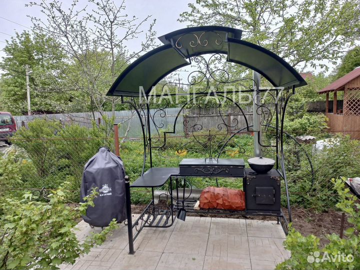 Мангал с крышей