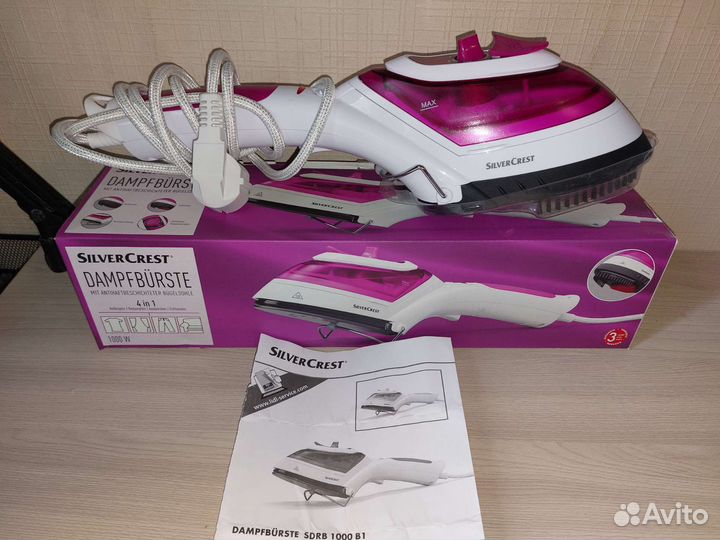 Отпариватель +щетка+ утюг 4в1.Silver Crest.новый
