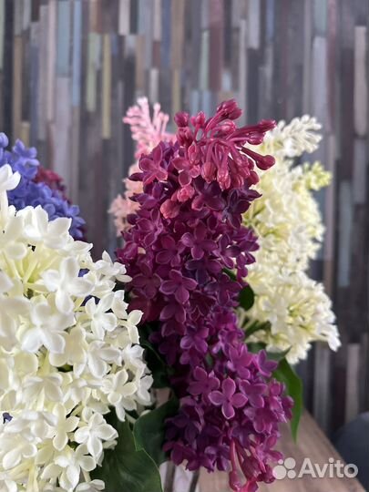 Искуственные цветы. сирень, гортензия, ранункулюс