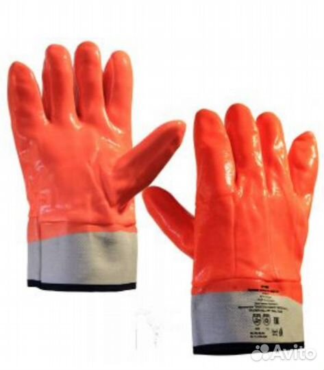 Перчатки нефтеморозостойкие на краге