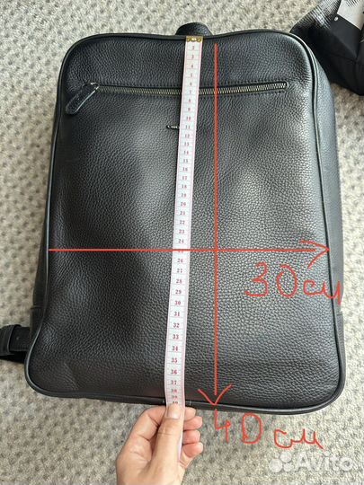 Кожаный мужской рюкзак cacharel