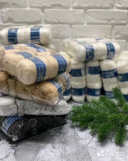 Пряжа пух норки вязание хобби