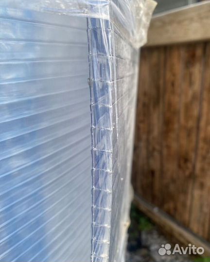 Сотовый поликарбонат 10 мм 6х2м прозрачный