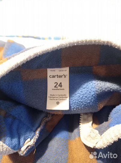 Carter's флисовый комбинезон 24 m