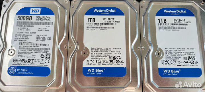 Жёсткие диски SATA hdd 3.5 500gb и 1тб