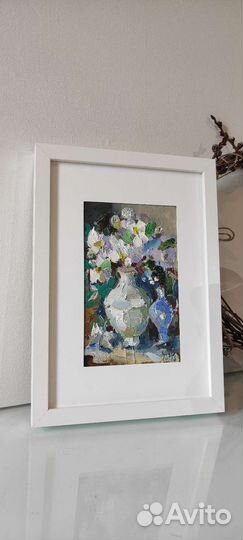 Рамка с картиной маслом А4