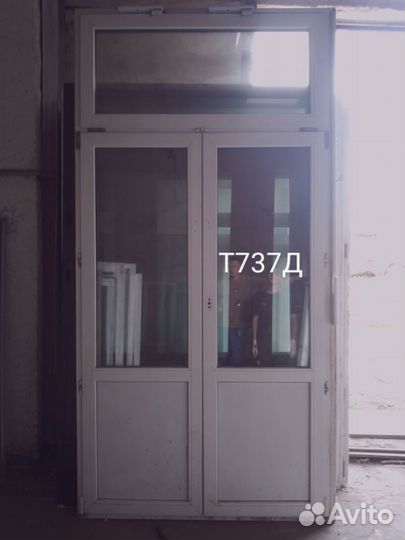 Дверь пластиковая штульповая Б/У 2760(в)х1390(ш)