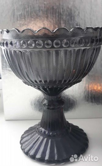 Ваза и подсвечник финское стекло винтаж. Finland