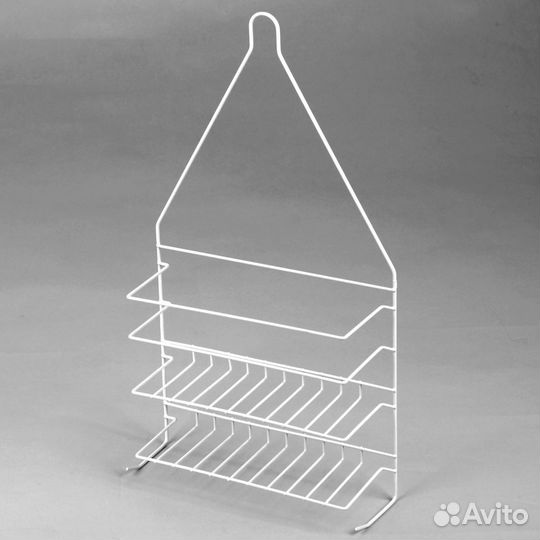 Полка для ванной, бани, навесная, двухъярусная