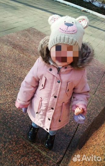Парка для девочки 98-104-110