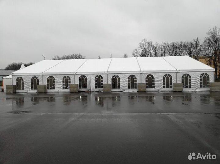 Аренда шатров и тентов. Двускатные конструкции