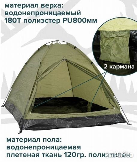 Палатка двухместная новая
