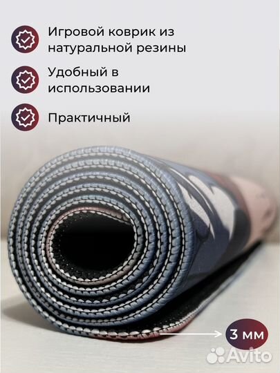 Игровой Аниме коврик для мыши 800*300*3 мм