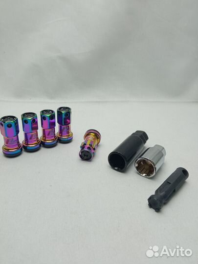 Гайки MAX guard (комплект 20шт) (Хамелеон-черные)