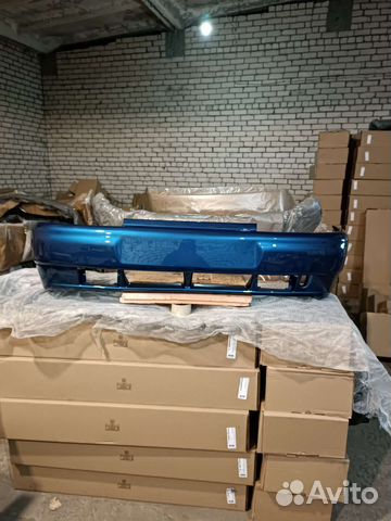 Бампер ваз 2110 сине - зелёный (капри)