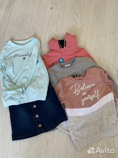 Вещи пакетом на девочку 122 128