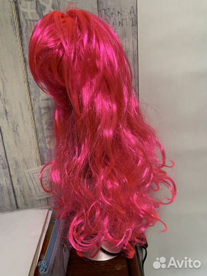 Парик розовый