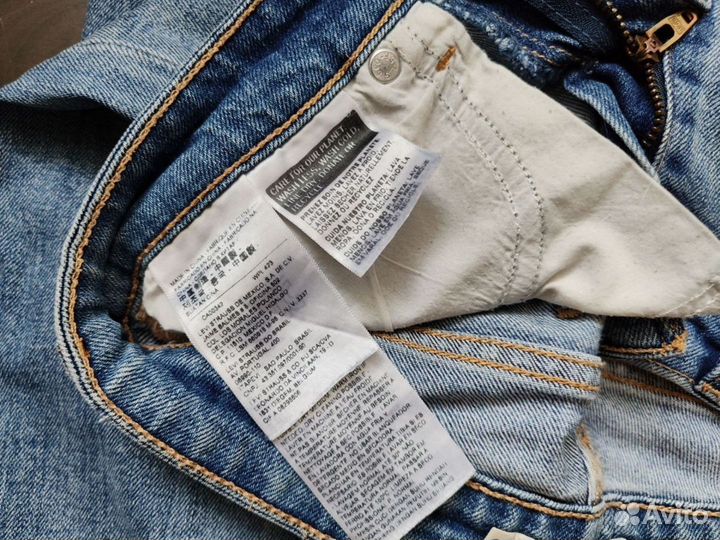 Джинсы синие Levi'S 712 slim, р 25 (42)