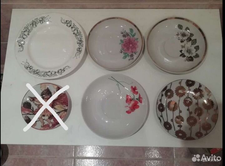 Посуда СССР кружки, блюдца, пиалы фарфор