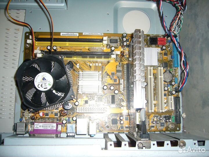 Материнка Asus P5KPL+Core 2 Duo E6550+1 гб DDR2-80