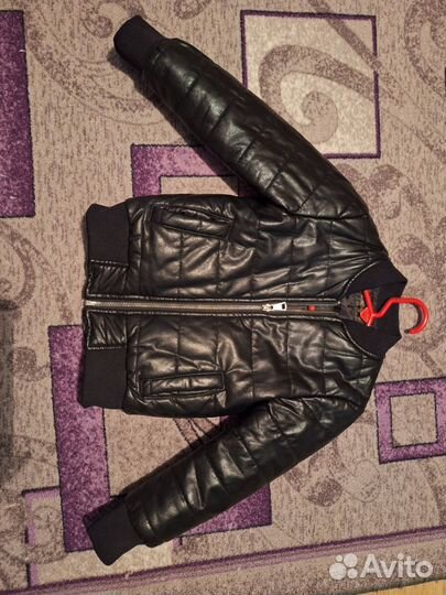 Кожаная куртка косуха детская