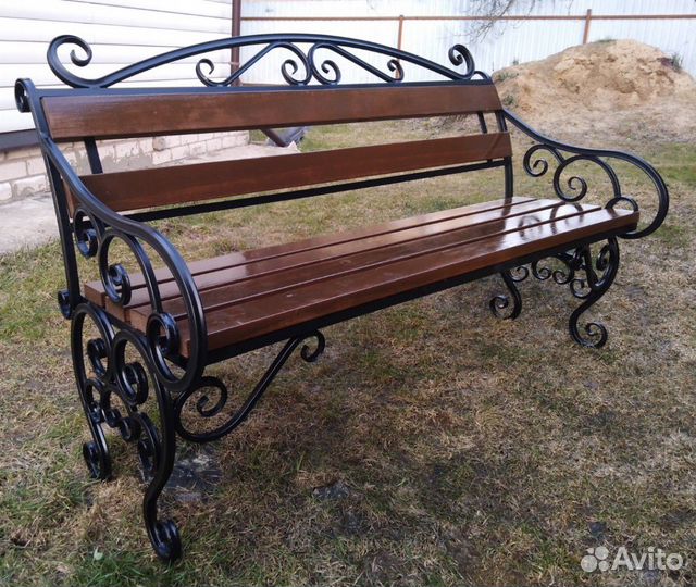 Скамейка кованая лавочка