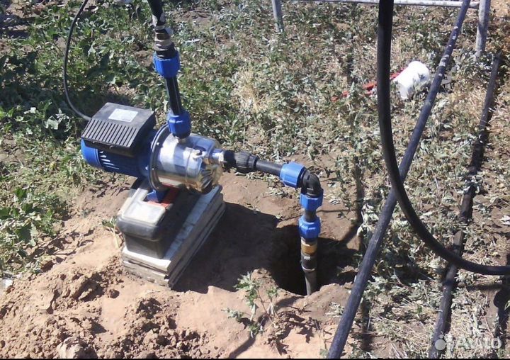 Ремонт и чистка скважин, замена насоса